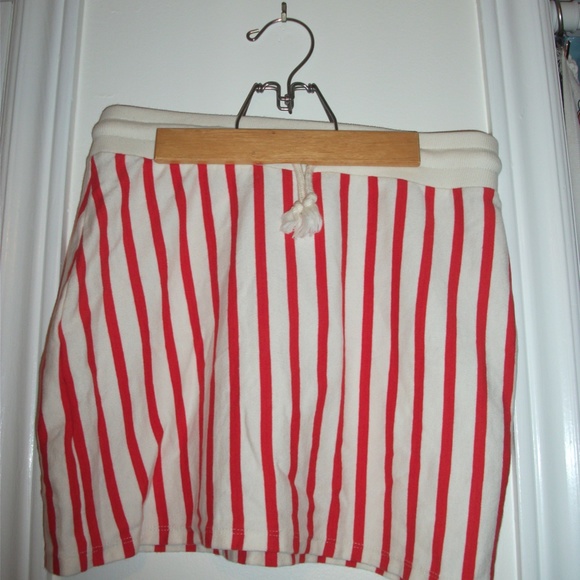 Red Striped Mini Skirt - Picture 2 of 2